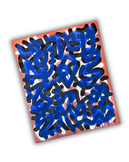 E.O KING 1/1 'TAGGER 2' CANVAS ARTWORK