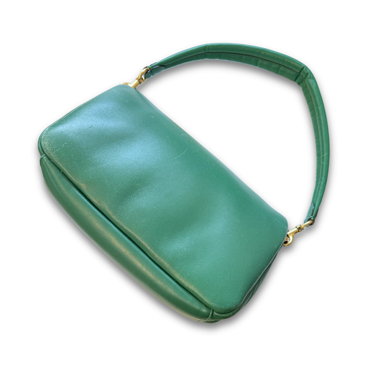 Green Coach Pillow Tabby Shoulder Bag