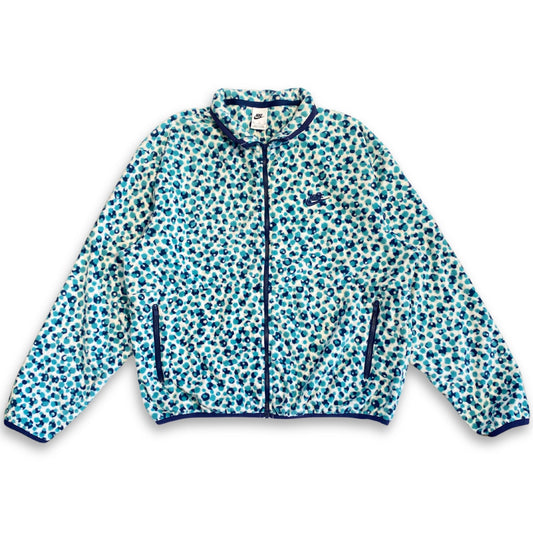 NIKE FLORAL ZIP-UP FLEECE (XL)