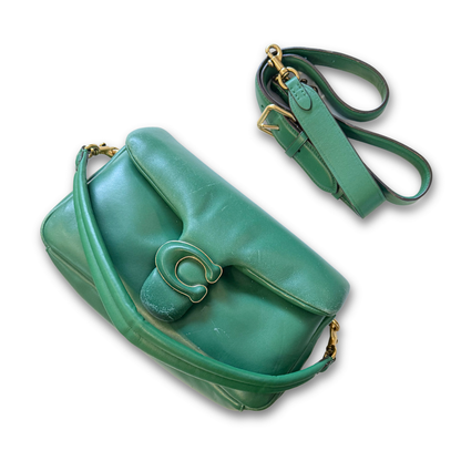 Green Coach Pillow Tabby Shoulder Bag