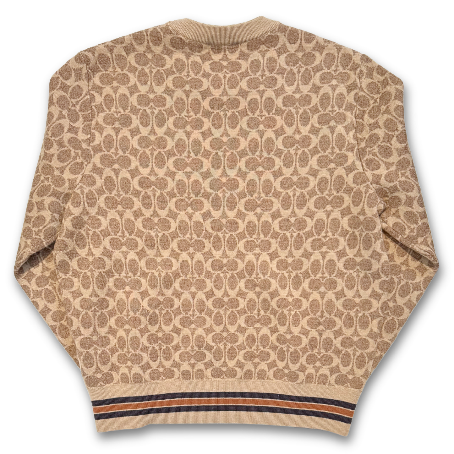 COACH SIGNATURE WOOL KNIT SWEATER (M)