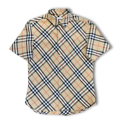 Burberry check s/s shirt (M)