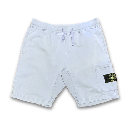 Stone Island Organic Cotton Fleece Jogger Shorts (34")