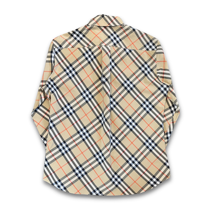 Burberry check long sleeve shirt (L)