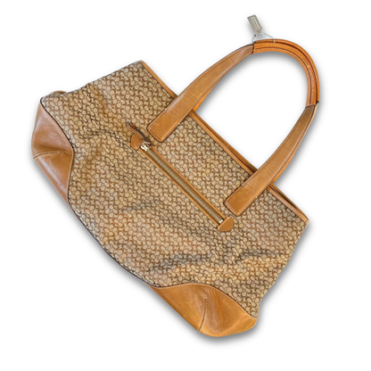 COACH CANVAS MINI LOGO SHOULDER BAG