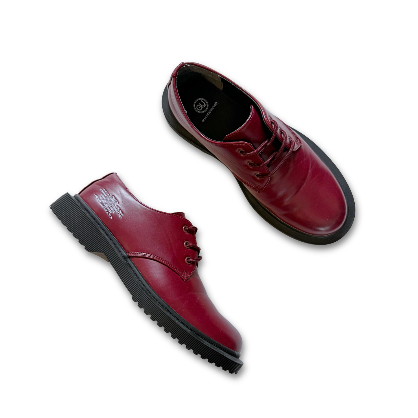 GU x Undercover Round-Toe Derby - Red Wine (US 10)