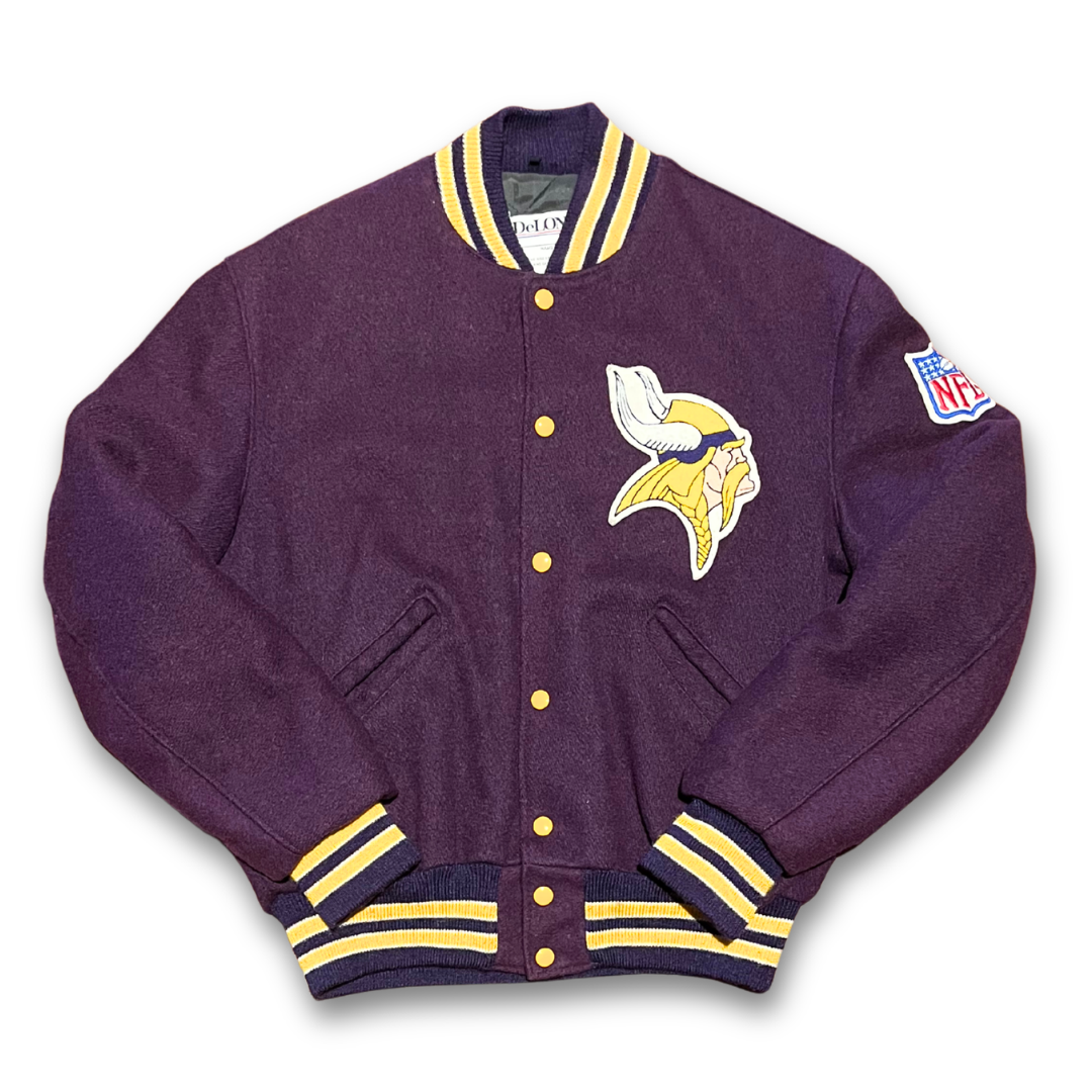 Vintage DeLong Minnesota Vikings Wool Varsity Jacket (M)