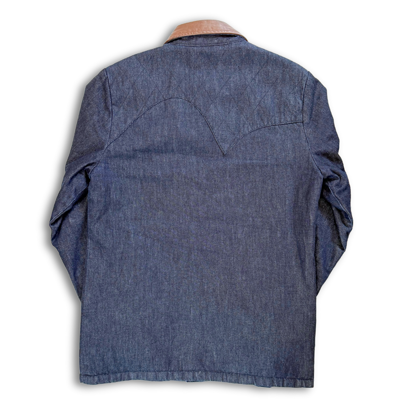 Evisu Denim & Leather Indigo Jacket (M)