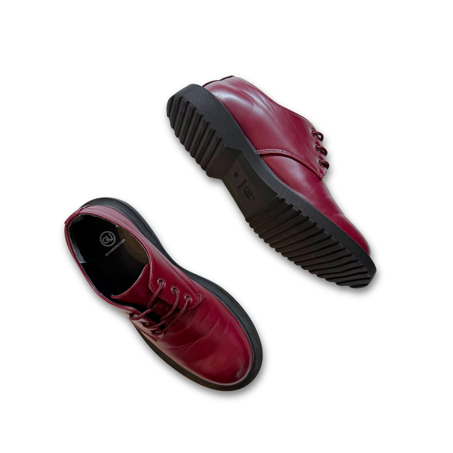 GU x Undercover Round-Toe Derby - Red Wine (US 10)