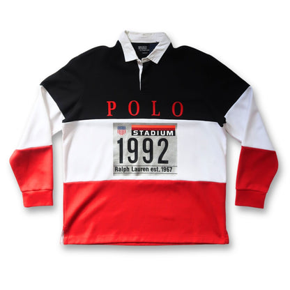 RALPH LAUREN WINTER 1992 STADIUM POLO RUGBY (XL)