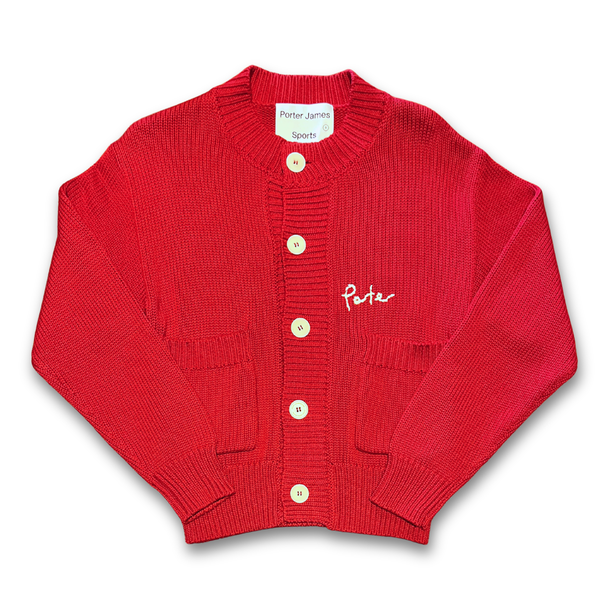 Porter James Sports Organic Cotton Knit Cardigan (S)