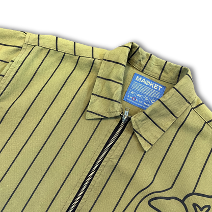 MARKET zip up s/s shirt (L)