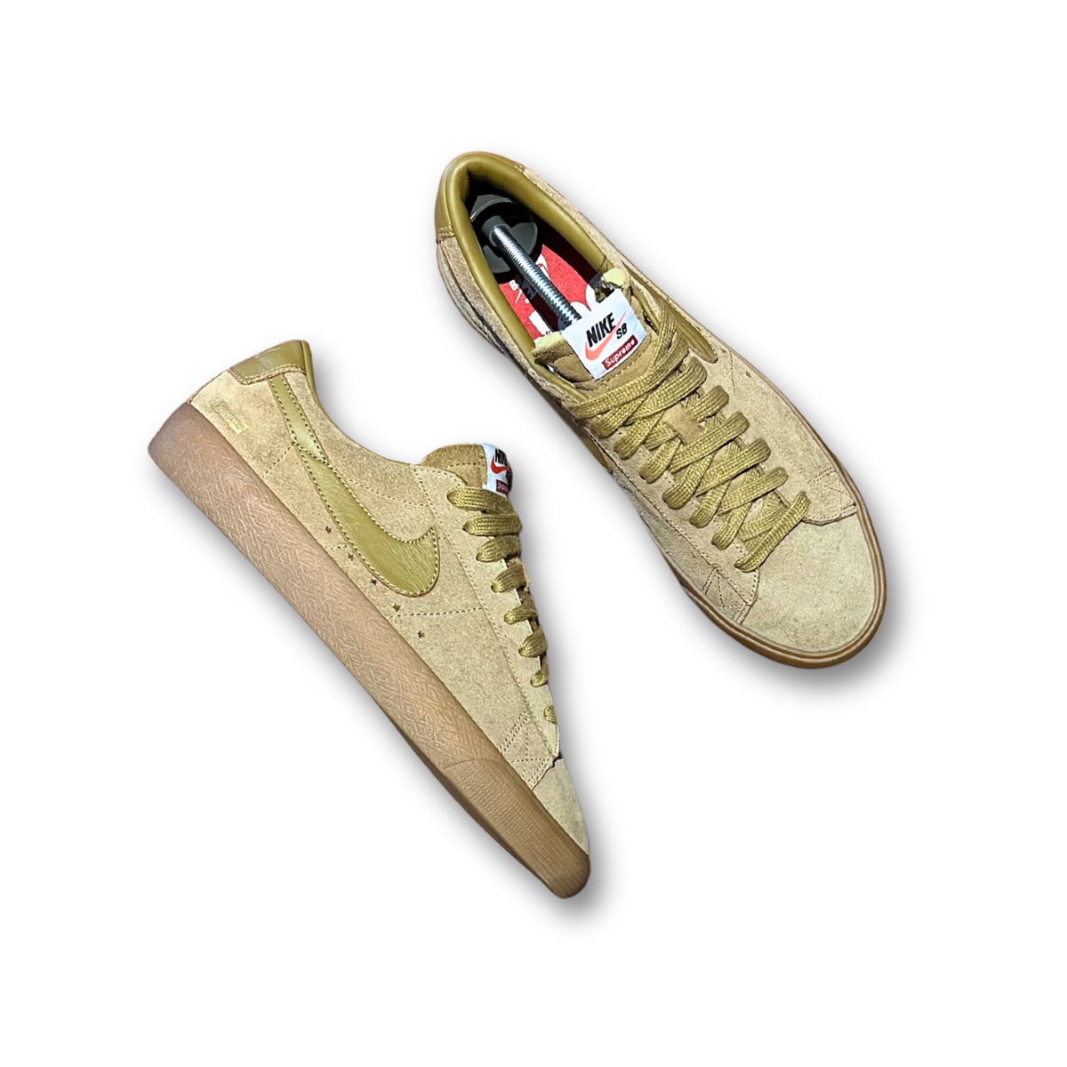 Nike x Supreme SB Blazer Low GT QS 'Golden Beige' (US 8)