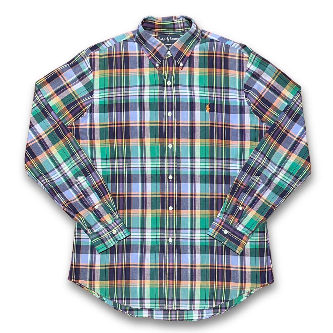 Polo Ralph Lauren Multi-Colour Plaid Oxford Shirt (M)