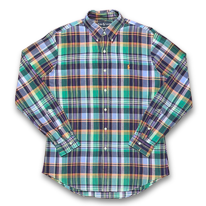 Polo Ralph Lauren Multi-Colour Plaid Oxford Shirt (M)