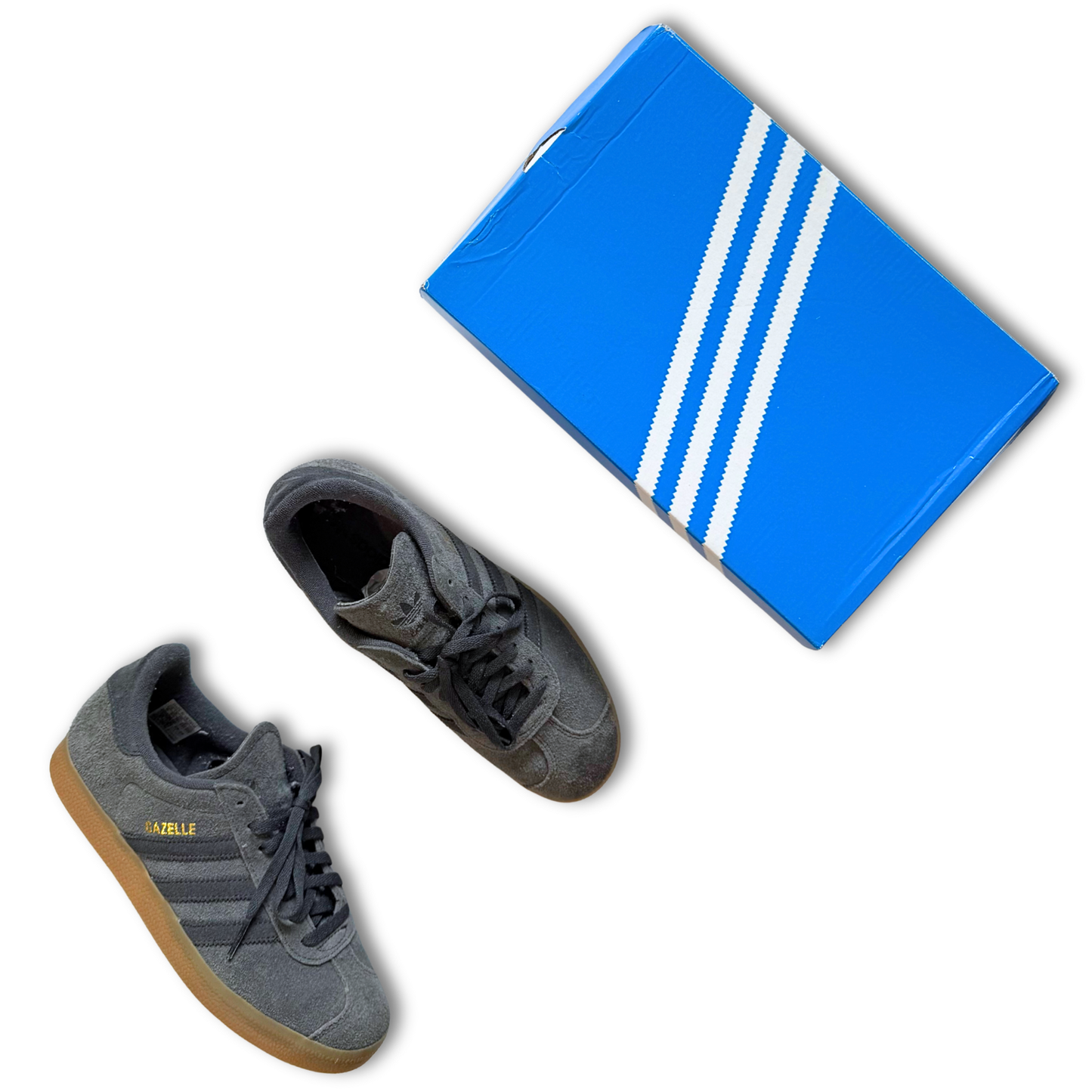 Adidas Gazelle Suede 'Grey Carbon Gum' (US 6)