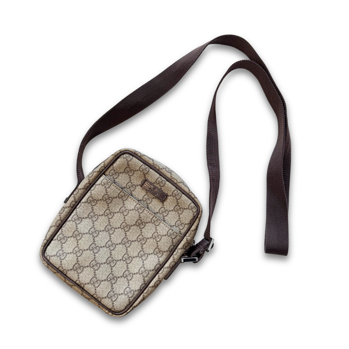 Vintage Gucci GG Canvas Crossbody Bag