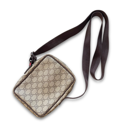 Vintage Gucci GG Canvas Crossbody Bag