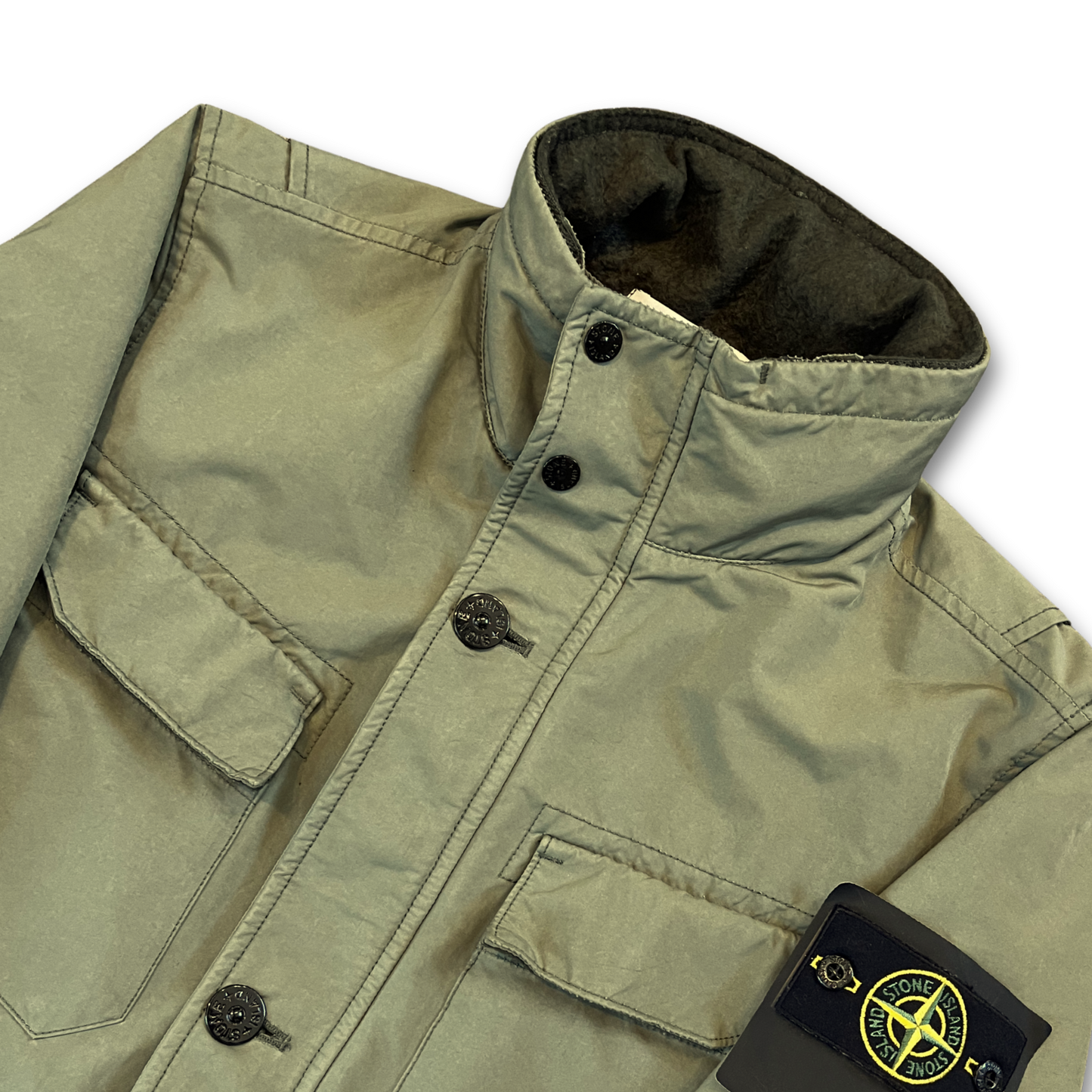 Stone Island button zip up jacket (M)