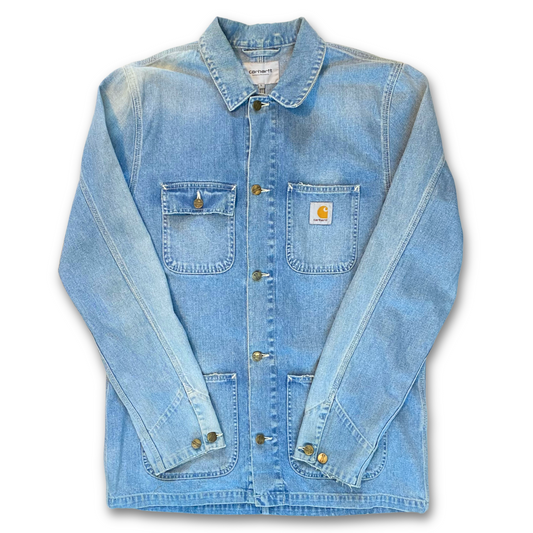 CARHARTT WIP DENIM MICHIGAN CHORE COAT (L)