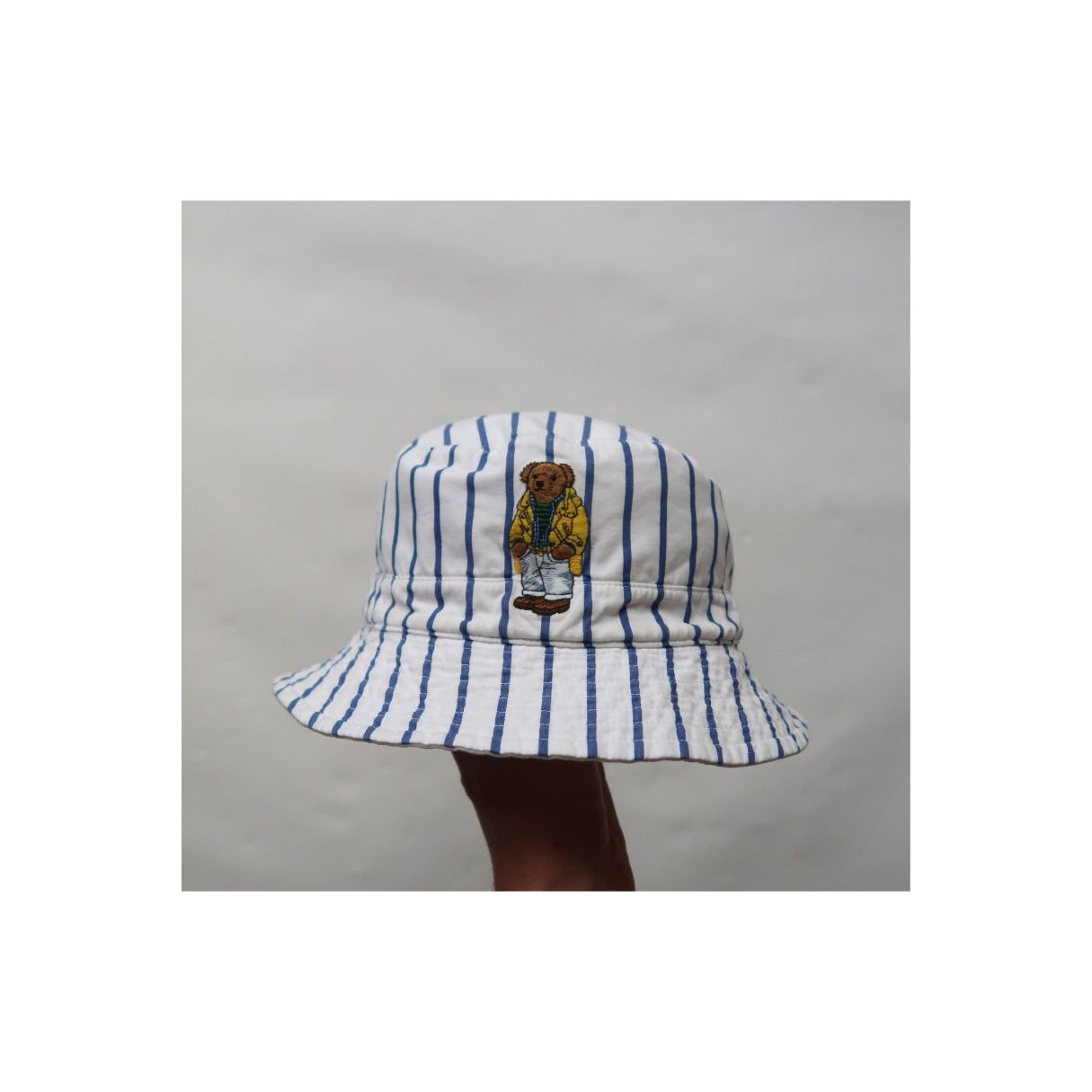 REVERSIBLE CREST / POLO BEAR BUCKET HAT