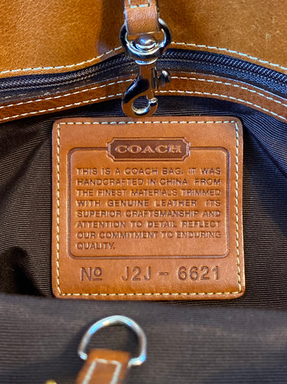 COACH CANVAS MINI LOGO SHOULDER BAG
