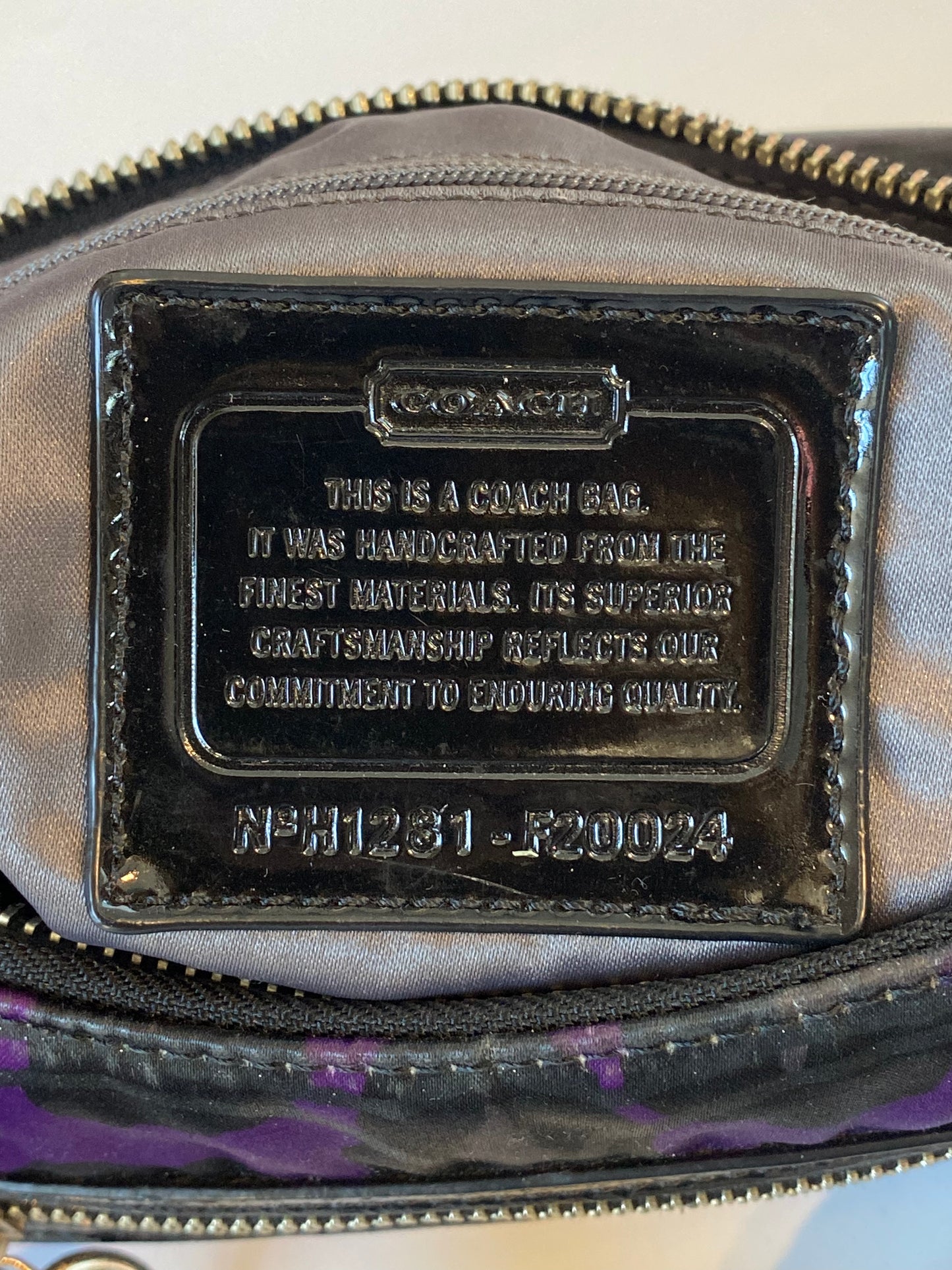 COACH LEOPARD PRINT SHOULDER BAG